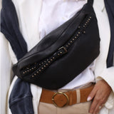 DEPECHE Bumbag med nitter Bumbag 099 Black (Nero)