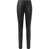 Depeche leather wear Caisey skindleggings med nitter Pants 099 Black (Nero)
