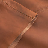 Depeche leather wear Camilla kort skindnederdel Skirts 005 Vintage cognac