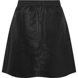 Depeche leather wear Camilla kort skindnederdel Skirts 099 Black (Nero)