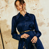 Depeche Clothing Cindy kjole Dresses 285 Midnight Blue