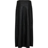 Depeche leather wear Clara maxi skindnederdel Skirts 099 Black (Nero)