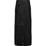 Depeche leather wear Clara maxi skindnederdel Skirts 099 Black (Nero)