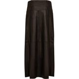 Depeche leather wear Clara maxi skindnederdel Skirt 015 Brown