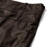 Depeche leather wear Clara maxi skindnederdel Skirt 015 Brown