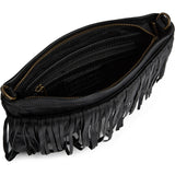 DEPECHE Clutch med frynser Clutch 099 Black (Nero)
