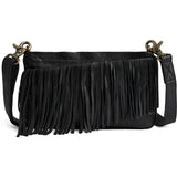 DEPECHE Clutch med frynser Clutch 099 Black (Nero)