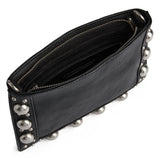 DEPECHE Clutch med nitter Clutch 099 Black (Nero)