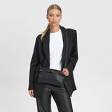 DEPECHE Clutch med nitter Clutch 099 Black (Nero)