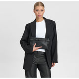 DEPECHE Clutch med nitter Clutch 099 Black (Nero)