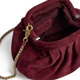 DEPECHE Clutch taske i blødt ruskind Clutch 305 Ox Blood