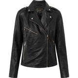 Depeche leather wear Cool Noora biker skindjakke Jackets 099 Black (Nero)