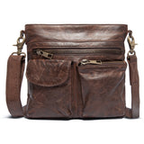 DEPECHE Cool crossbody taske i kvalitetslæder Cross over 068 Winter brown