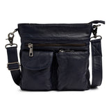 DEPECHE Cool crossbody taske i kvalitetslæder Cross over 178 Navy