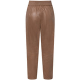 Depeche leather wear Cool loose fit Belle læderbukser i blød kvalitet Pants 128 Mustang brown
