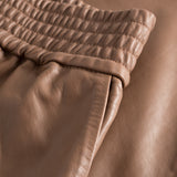 Depeche leather wear Cool loose fit Belle læderbukser i blød kvalitet Pants 128 Mustang brown