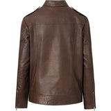 Depeche leather wear Cool og rå biker skindjakke i blød kvalitet Jackets 186 Cacao