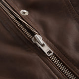 Depeche leather wear Cool og rå biker skindjakke i blød kvalitet Jackets 186 Cacao