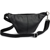 DEPECHE Hair-on læder bumbag Bumbag 095 Jet Black