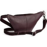 DEPECHE Hair-on læder bumbag Bumbag 305 Ox Blood