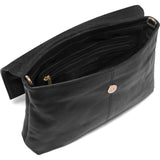 DEPECHE Crossover skindtaske dekoreret med metalring Cross over 099 Black (Nero)