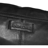 DEPECHE Crossover skindtaske dekoreret med metalring Cross over 099 Black (Nero)