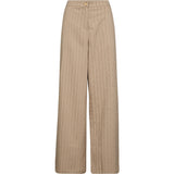 Depeche Clothing Dolia HW bukser fuld længde Pants 287 Cream Pin Stripe