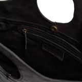 DEPECHE Eksklusiv håndflettet shopper Shopper 099 Black (Nero)