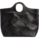 DEPECHE Eksklusiv håndflettet shopper Shopper 099 Black (Nero)