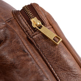 DEPECHE Enkel crossover taske i skind Cross over 133 Brandy