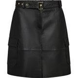 Depeche leather wear Envy lædernederdel Skirts 099 Black (Nero)