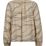 Depeche Clothing Evy bluse (LS) Blouse 286 Cream Graphic