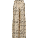 Depeche Clothing Evy loose bukser Pants 286 Cream Graphic