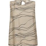 Depeche Clothing Evy top Tops 286 Cream Graphic