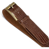 DEPECHE Fashion Favourites croco bælte i skind Belts 326 Cognac Croco