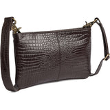 DEPECHE Fashion Favourites croco clutch i skind Clutch 265 Brown Croco