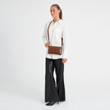 DEPECHE Fashion Favourites croco clutch i skind Clutch 326 Cognac Croco
