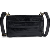DEPECHE Fashion Favourites croco clutch i skind Clutch 343 Black croco