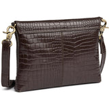 DEPECHE Fashion Favourites croco clutch i skind Clutch 265 Brown Croco