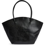 DEPECHE Fashion Favourites croco shopper i skind Shopper 264 Black Croco