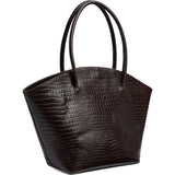 DEPECHE Fashion Favourites croco shopper i skind Shopper 265 Brown Croco