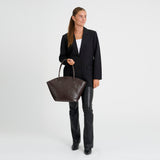 DEPECHE Fashion Favourites croco shopper i skind Shopper 265 Brown Croco