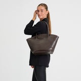 DEPECHE Fashion Favourites croco shopper i skind Shopper 265 Brown Croco