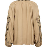 Depeche Clothing Feminin Liva bluse Blouse 011 Sand