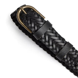 DEPECHE Flettet bælte Belt 154 Black/Brass