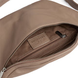 DEPECHE Funktionel og smuk bumbag i skind Bumbag 038 Dusty taupe
