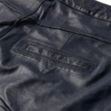 Depeche leather wear HW Regular fitting Boa læderbukser Pants 285 Midnight Blue