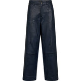 Depeche leather wear HW Regular fitting Boa læderbukser Pants 285 Midnight Blue