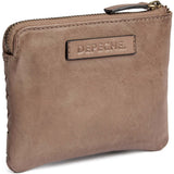 DEPECHE Håndflettet pung i kalveskind Purse / Credit card holder 250 Dark Taupe