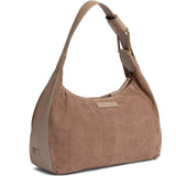 DEPECHE Håndtaske i ruskind og koskind Shoulderbag / Handbag 224 Taupe